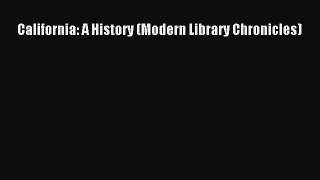 (PDF Download) California: A History (Modern Library Chronicles) PDF