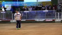 Mène 3, finale Bresciano contre Langloys, Super 16 masculin, Sport Boules, Saint-Egrève 2016