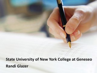 State University of New York College at Geneseo by Randi Glazer