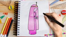 How To Draw Princess Binnibel Bubblegum - Adventure Time