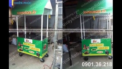 Xưởng đóng xe gỗ palet - xe bán sinh tố nước ép