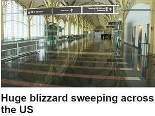 Snow blankets much of eastern US