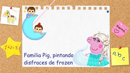 PEPPA PIG SE DISFRAZA DE LOS PERSONAJES DE FROZEN