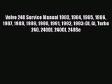 [PDF Download] Volvo 240 Service Manual 1983 1984 1985 1986 1987 1988 1989 1990 1991 1992 1993: