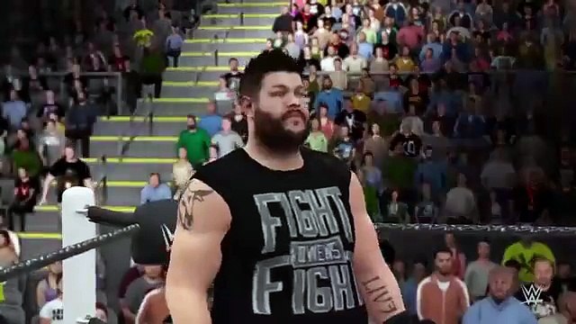 WWE 2K16. Dean Ambrose vs Kevin Owens (WWE Royal Rumble 2016)