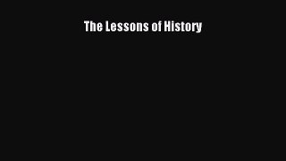 (PDF Download) The Lessons of History PDF