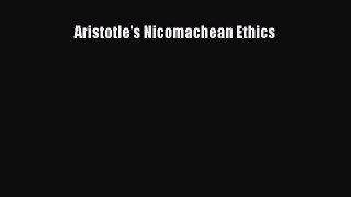 (PDF Download) Aristotle's Nicomachean Ethics Download