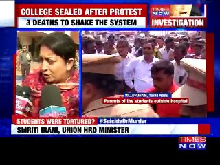 Smriti Irani on the Suicide Case