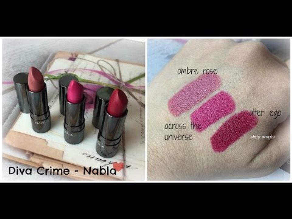 DIVA CRIME di Nabla | Review + Lip Swatches | Stefy Arrighi ❤
