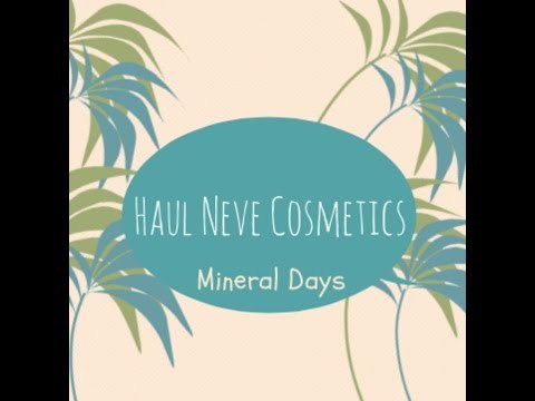 HAUL NEVE COSMETICS ♥ || Sconti con i MINERAL DAYS