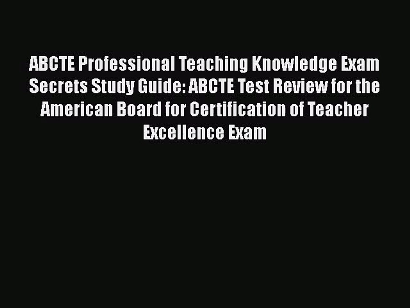 Professional Teaching Knowledge Exam Study Guide KnowledgeWalls