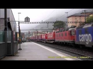"close encounters" with trains on Lugano's Lake -  "a tu per tu" con gli amati treni....
