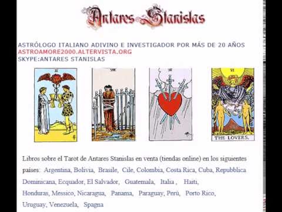 Significado de la carta Tarot video 3