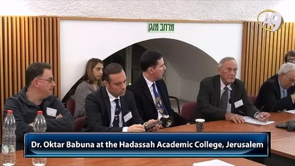 Dr. Oktar Babuna at the Interdisciplinary Seminar on Crisis, Emergency and Risk Communications in the 21stCentury, Hadassah Academic College, Jerusalem, 10-11 January 2016