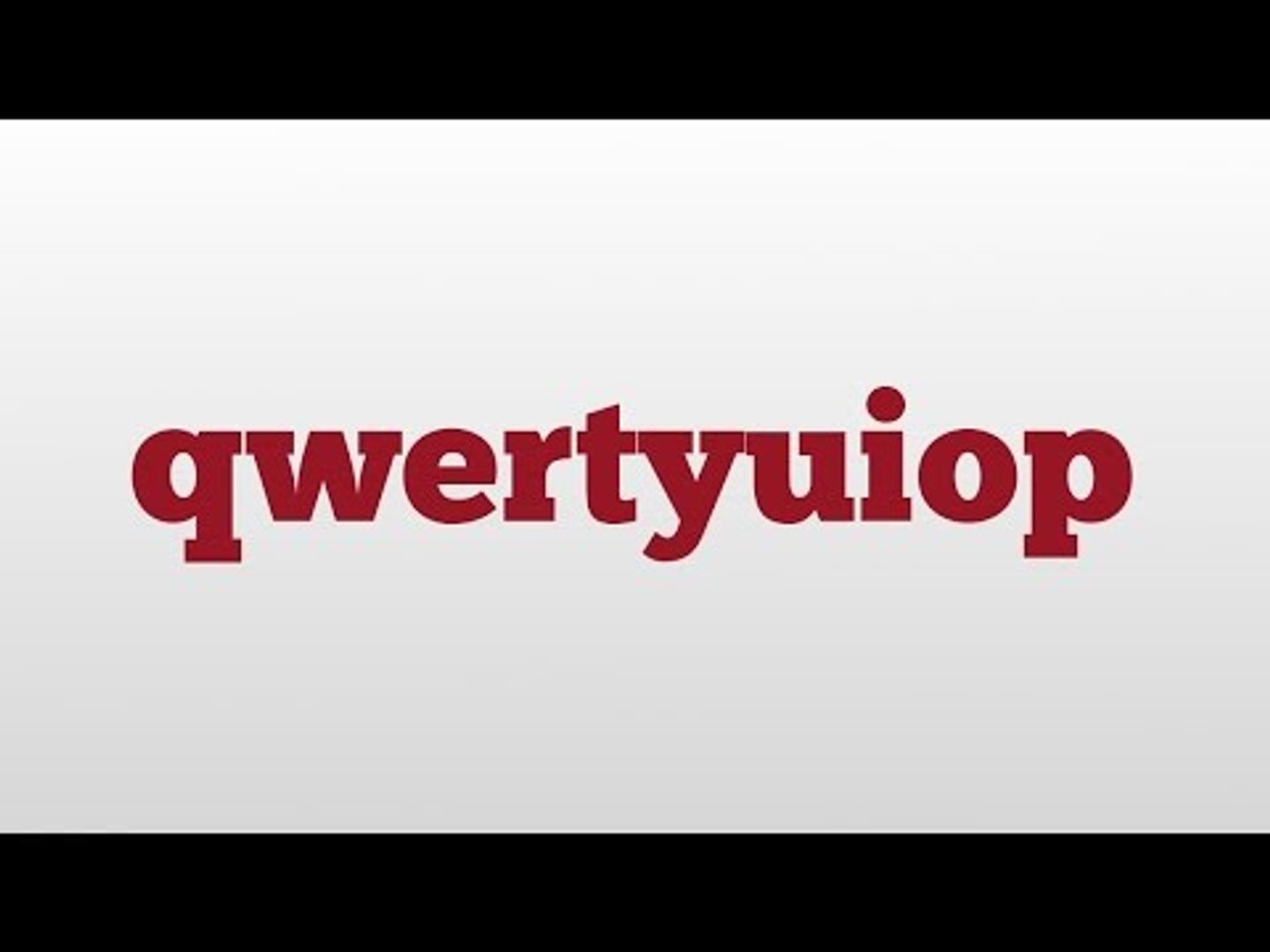 qwertyuiop