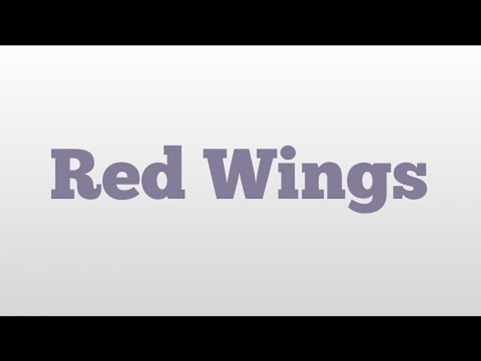 Red Wings meaning and pronunciation video Dailymotion