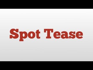 Spot Tease meaning and pronunciation