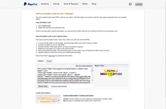 Делаем кнопку BayNow в самореге РР