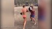 Elyse Knowles gives bikini dirt boxing a crack _ Daily Mail Online
