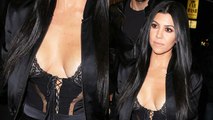 Kourtney Kardashian CLEAVAGE Show While Leaving The Nice Guy