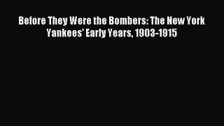 [PDF Download] Before They Were the Bombers: The New York Yankees Early Years 19031915 [PDF]