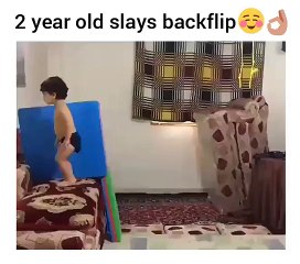 Two years boy slays backflip unbelievable