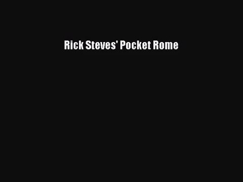 (PDF Download) Rick Steves' Pocket Rome PDF