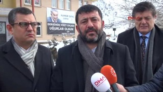 Tunceli CHP'li Veli Ağbaba ve Özgür Özel Açıklamalarda Bulundu-1