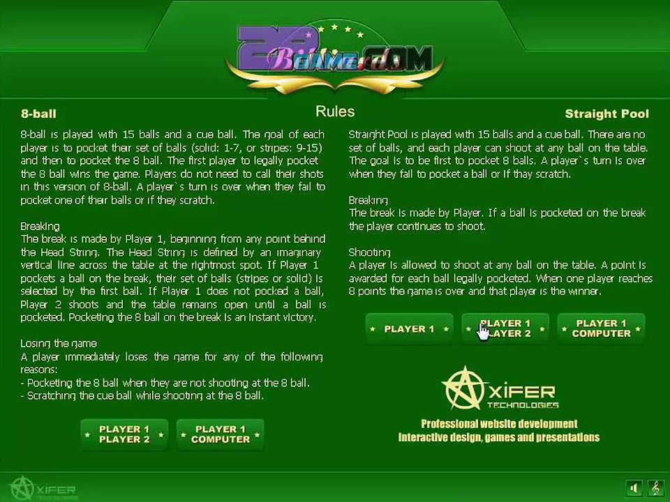 AXIFER BILLIARDS Walkthrough