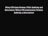 Wiley CPA Exam Review 2009: Auditing and Attestation (Wiley CPA Examination Review: Auditing