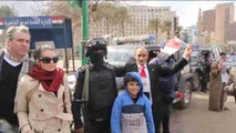 Simpatizantes del gobierno egipcio celebran en Tahrir los 5 años de revolución