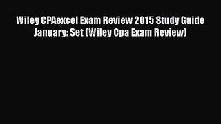 Wiley CPAexcel Exam Review 2015 Study Guide January: Set (Wiley Cpa Exam Review)  PDF Download