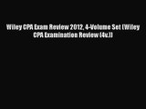 Wiley CPA Exam Review 2012 4-Volume Set (Wiley CPA Examination Review (4v.))  Read Online Book
