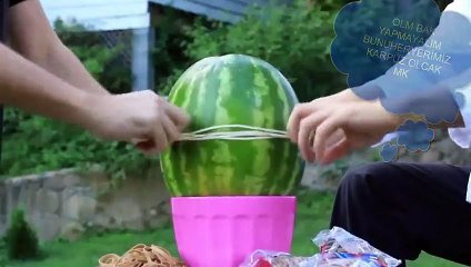 Lastikle Karpuz Patlatmaca işte Böle Olur