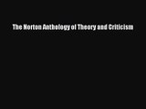 (PDF Download) The Norton Anthology of Theory and Criticism PDF