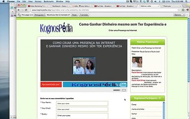 Here we test out one of Easy Webinar Plugin's Client Webinars
