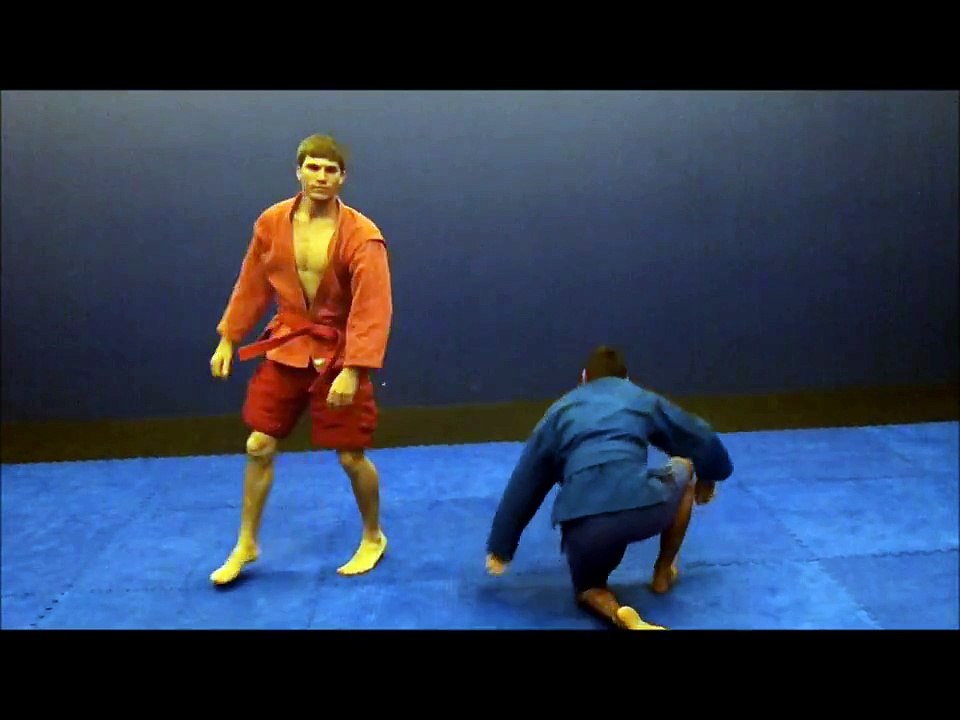 2 on 1 Wrestling Russian takedown to straight ankle lock for sambo, bjj and mma