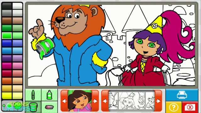 Princess Dora and King Lion Dora the Explorer Episode Nick Jr. Coloring Book Creative for Children