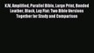 (PDF Download) KJV Amplified Parallel Bible Large Print Bonded Leather Black Lay Flat: Two