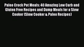 Paleo Crock Pot Meals: 40 Amazing Low Carb and Gluten Free Recipes and Dump Meals for a Slow