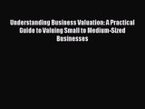 Understanding Business Valuation: A Practical Guide to Valuing Small to Medium-Sized Businesses
