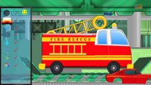 KZKCARTOON TV-Fire Truck - Fire Truck Repair - Car Garage - Car Repair