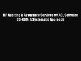 (PDF Download) MP Auditing & Assurance Services w/ ACL Software CD-ROM: A Systematic Approach