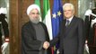 Roma - Il Presidente Mattarella incontra il Presidente dell'Iran Rouhani (25.01.16)