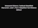 (PDF Download) Integrated Chinese: Textbook Simplified Characters Level 1 Part 2 Simplified