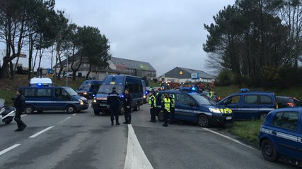 Manifestation des agriculteurs à Auray