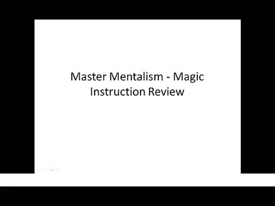 Master Mentalism Magic Instruction Review