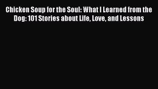 Chicken Soup for the Soul: What I Learned from the Dog: 101 Stories about Life Love and Lessons
