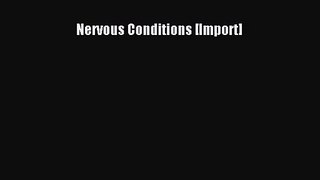 [PDF Download] Nervous Conditions [Import] [Read] Online