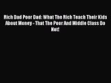 (PDF Download) Rich Dad Poor Dad: What The Rich Teach Their Kids About Money - That The Poor